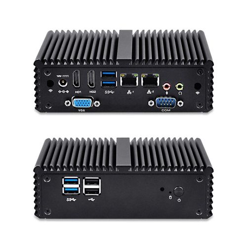  Qotom QOTOM-Q150P 2016 New N3150 Quad core industrial computer in china OEM(4G RAM,500G HDD,300m WIFI+2 antennas)