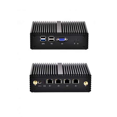  4 Lan Micro computer Qotom-Q190G4N-S08 4G ram 500G HDD WIFI Celeron Processor J1900 2.0GHZ no noise fanless pcs computer gateway Pfsense box