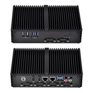 Qotom Fanless Computer Q350Y 4Th Generation Intel Core I5-4300Y CPU 2Gb Ddr3 Ram 1Tb HDD, Multiple Serial-Port,Fanless,Low Power,Linux,Windows