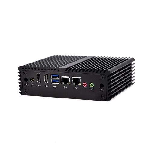  Cheap Small Computer Qotom-Q430S-S08 Intel Core I3-4005U Hd4400,Haswell 4Gb Ddr3 Ram 16Gb Ssd WiFi, Dual Nics,Low PowerFanless Windows 7,10 Linux