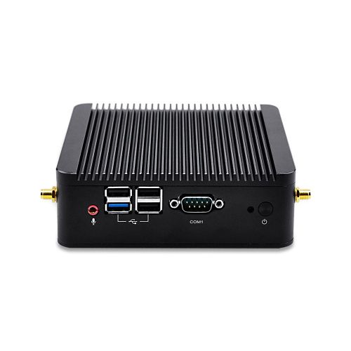  Qotom 2.41 GHz Quad Core CPU Fanless Computer 500GB HDD 8GB Ram 300M Wifi Celeron J1900 VGA 2 Ethernet Port