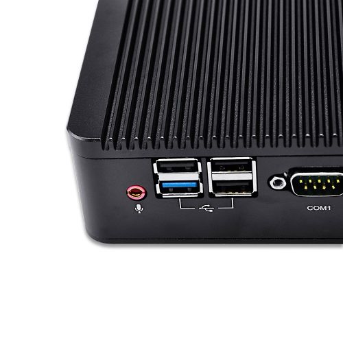  Qotom 2.41 GHz Quad Core CPU Fanless Computer 500GB HDD 8GB Ram 300M Wifi Celeron J1900 VGA 2 Ethernet Port