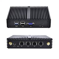 Qotom QOTOM-Q190G4N-S07 Barebone J1900 4 LAN Industrial home computer?NO RAM,NO SSD,WIFI+2 antennas,NO OS),4 LAN Home Router with WIFI