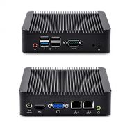 Qotom High Performance Tiny Computer with Quad Core J1900 8GB Ram 128GB mSata SSD 300M Wifi Bluetooth Dual Gigabit