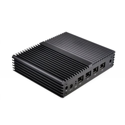  Htpc Qotom-Q190G4N-S07 2G ram 128G SSD 300M WIFI Intel Celeron Processor J1900 DC 12V 4Lan ports apply to router, firewall, proxy, Linux Mini PC pfSense