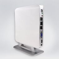 Mini pc Windows Qotom-Q135 AMD E350D Dual Core 1.6GHz 2G RAM 64G SSD NO WiFi White casePlastic,1Gigabit LAN