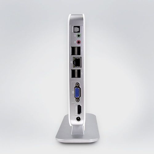  Mini pc Windows Qotom-Q135 AMD E350D Dual Core 1.6GHz 2G RAM 64G SSD NO WiFi White casePlastic,1Gigabit LAN