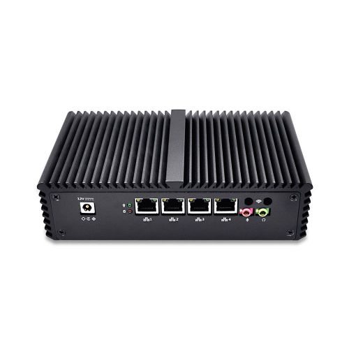  Qotom QOTOM-Q355G4 QOTOM Mini PC with 4 Gigabit Ethernet Port, using pfsense as Router system or Firewall. x86 Mini PC(4G RAM,500G HDD,NO WIFI)