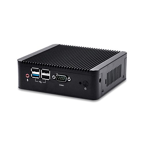  Qotom New J1900 Quad core Mini pc Q190P 4G ram 500G HDD 300M WiFi celeron J1900 4 Serial Ports Dual LAN Ports Support win7  Linux  win8 htpc
