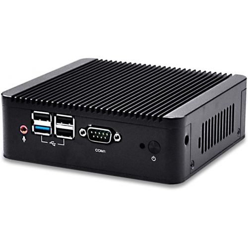  Qotom Smart PC Desktop Q190P 4G ram 256G SSD 300M WiFi with Mini Alloy Case Phone Size J1900 Quad core Four Serial Ports Dual LAN Ports Intel HD Graphics Max 8G Memory 1080P Mini itx