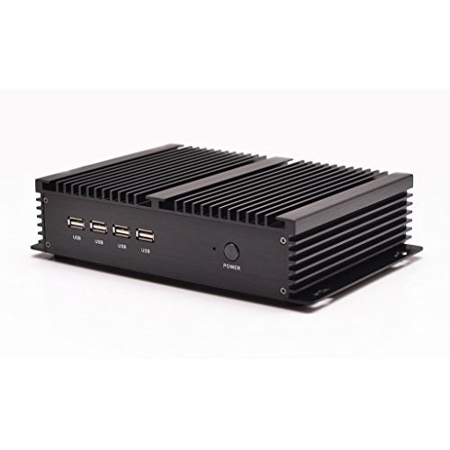  Silent pc HD Video Embedded Mini pc Qotom-i37C4 Intel Celeron 1007U Dual core 8G ram 1Tb HDD 2 RJ45 4 Serial Port