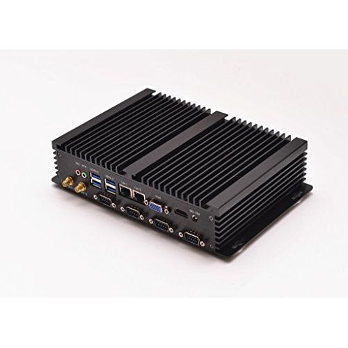  Silent pc HD Video Embedded Mini pc Qotom-i37C4 Intel Celeron 1007U Dual core 8G ram 1Tb HDD 2 RJ45 4 Serial Port