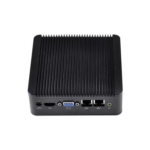  Qotom QOTOM Mini PC Dual LAN, Low Power Consumption Bay Trail j1900 Quad Core 2.42 GHz, 4GB RAM 32GB SSD 300m WIFI Support Windows and Linux OS