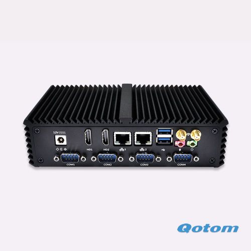  Qotom QOTOM-Q310P ultra slim industrial mini pc intel 3215U 2GB RAM 500G HDD ROM max 256GB Support 4K WIFI+Bluetooth