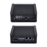 Qotom QOTOM-Q190S-S02 2RJ45 LAN J1900 quad core industrial linux Mini pc(4G RAM,500G HDD)