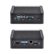 Qotom QOTOM Fanless Quad core Mini PC 8GB RAM 64GB SSD WiFi Windows Linux