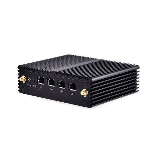  Quad Core J1900 4 Lan mini pc Qotom-Q190G4N-S08 8G ram 500G HDD Celeron Processor J1900 2.0GHZ VGA DC 12V Multi-Function Router Perfect pfSense Appliance