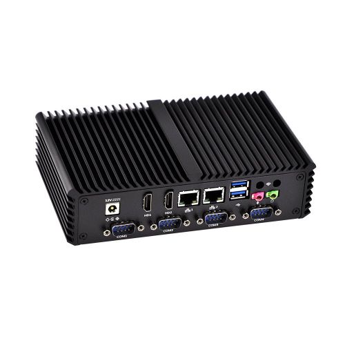  Qotom Mini Pc with Hdmi Q330P Core I3-4005U Processor,1.7Ghz 8Gb Ddr3 Ram 256Gb Ssd WiFi, 2 LAN,2 Hd Video,6 Com,6 USB,Support Windows OsLinux