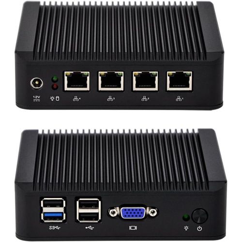  Qotom-Q190G4U-S01 PC Mini Desktop Intel Celeron J1900 Support Pfsense Win 10 (2GB DDR3 RAM + 32GB MSATA SSD)