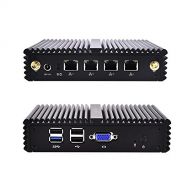 Qotom-Q190G4N-S07 Small Desktop Celeron Quad Core Intel J1900 Support Pfsense as Router Firewall Mini PC (4G RAM + 256G SSD + 150M WiFi)