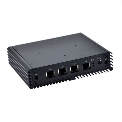  Qotom-Q190G4N-S07 Small Desktop Celeron Quad Core Intel J1900 Support Pfsense as Router Firewall Mini PC (4G RAM + 256G SSD + 150M WiFi)