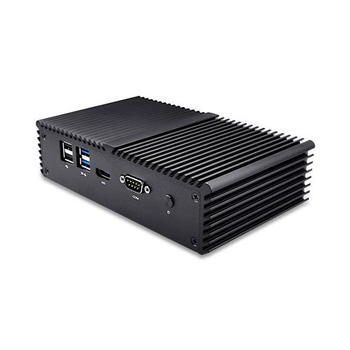  Qotom-Q350G4Y Mini PC 4 Intel Gigabit LAN Ports with Pfsense Router Firewall Support AES-NI (2G RAM + 128G SSD + 300M WiFi)