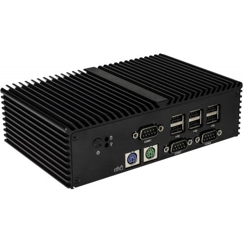  Qotom Desktop Mini Pc Q190X-PS2 Intel Celeron J1900 4 Cores,Up to 2.42Ghz 8Gb Ddr3 Ram 128Gb Ssd WiFi, Fanless Aluminium Alloy,7 Com,Ps2,Dual LAN,Fanless NUC Dc 12V