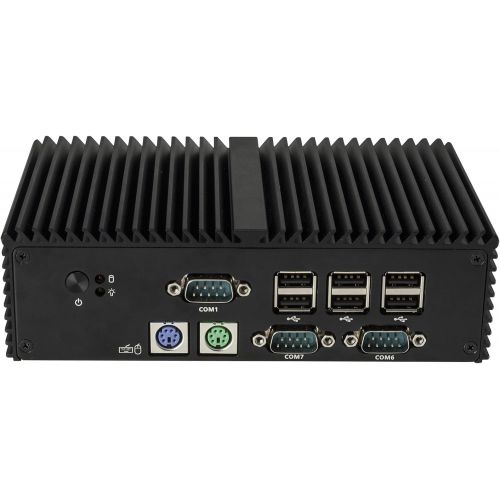  Qotom Desktop Mini Pc Q190X-PS2 Intel Celeron J1900 4 Cores,Up to 2.42Ghz 8Gb Ddr3 Ram 128Gb Ssd WiFi, Fanless Aluminium Alloy,7 Com,Ps2,Dual LAN,Fanless NUC Dc 12V