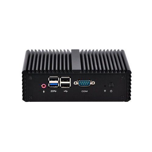  Qotom-Q190N-S08 Intel Celeron J1900 CPU Mini PC Windows Fanless PC Support Linux Ubuntu with Gigabit LAN (4G DDR3L RAM + 256G MSATA SSD + 300M WiFi)