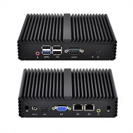 Qotom-Q190S-S07 Dual Gigabit NIC LAN J1900 Support Windows Linux Mini PC (4G DDR3L RAM + 128G MSATA SSD + 300M WiFi)