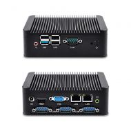 Qotom Fanless Mini pc Pfsense firewall Router,Intel Celeron J1900 Processor Onboard Barebone Mini PC