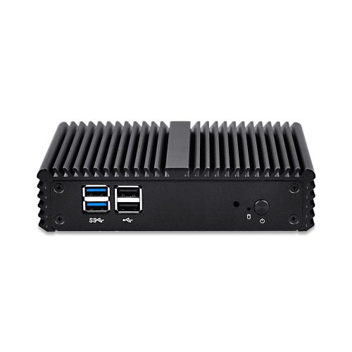  Qotom-Q150S-S07 Industrial Fanless Mini PC Intel Celeron J3160 Quad Core Support AES-NI Desktop Computer (4G RAM + 16G SSD + 300M WiFi + BT)