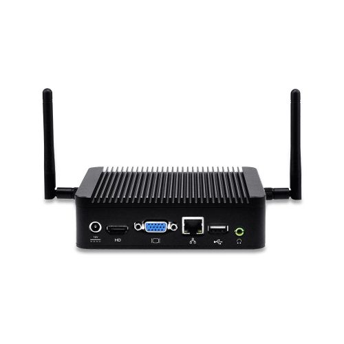  Qotom-Q220N-S01 Fan Mini PC Dual Core Intel Core i5 Processor Support AES-NI Windows 7 Small Computer (8G RAM + 32G SSD + 300M WiFi + BT)