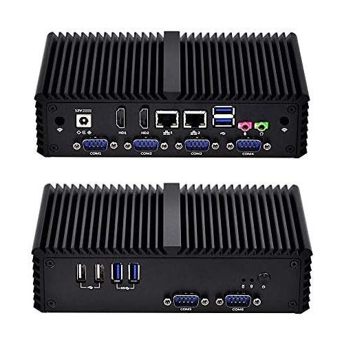  Qotom-Q350P Mini PC Core i5 Processor Support AES-NI Intel Windows Linux Desktop Computer (8G RAM + 64G SSD + 300M WiFi + Bluetooth 4.0)