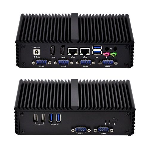  Qotom-Q330P Mini PC Support AES-NI Intel Core i3 Dual Core Windows 10 Linux Computer (2G RAM + 64G SSD)