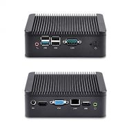 Qotom-Q190N-S02 Mini PC Windows X86 Intel Baytrail J1900 Quad Core Office Industrial Fanless Computer (8G DDR3L RAM + 64G MSATA SSD)