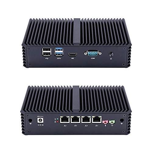  Qotom-Q350G4Y Qotom Mini Desktop PC with Wireless Intel Core i5 Dual Core 4 LAN Ethernet Pfsense Router PC (8G RAM + 256G SSD + 300M WiFi)