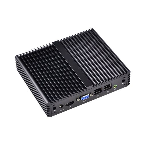  Qotom-Q190S-S07 Baytrail Quad Core J1900 Mini PC 2 Gigabit LAN Industrial Fanless PC Computer Desktop Support Ubuntu pfSense Win 7 Firewall (8G DDR3L RAM + 256G MSATA SSD)
