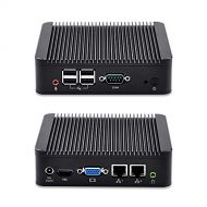 Qotom Mini itx i3 3217U pc Box All-Powerful Q210S 8G ram 1Tb HDD 300M WiFi Dual nic Mini pc
