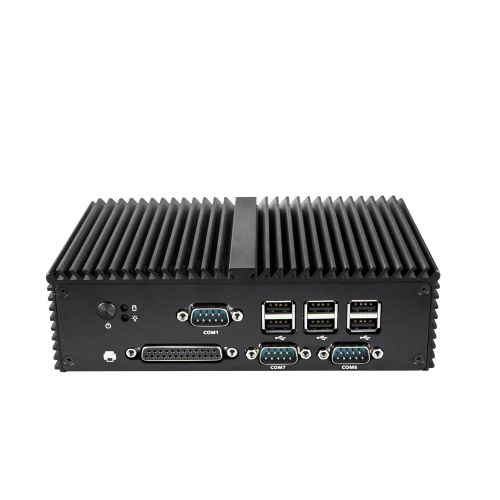  Qotom QOTOM-Q190X Pfsense mini pc with J1900 Quad core, 7 Com port, RS232, Support firewall.