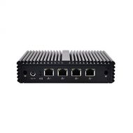 4 Lan Quad Core J1900 Mini Pc Qotom-Q190G4N-S07 8G ram 128G SSD Intel Celeron Processor J1900 1080P VGA DC 12V apply to router, firewall, proxy, Linux Mini PC pfSense