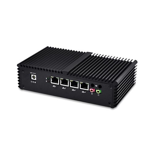  Qotom Q335G4 Pfsense Mini PC with 4 Intel LAN,2G RAM 32G SSD,Intel Core i3 Gateway Firewall Router