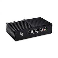 Qotom QOTOM Mini PC with 4 Ethernet LAN,Intel Core i7-5500U,4G RAM 32G SSD AES-NI PFSense Firewall