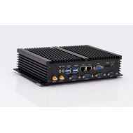 /Qotom-i37C4 2G ram 16G SSD 300M WiFi Embedded Box pc Intel nuc Mini Industrial Computer Aluminum Support VGA+HD Video Dual LAN Port