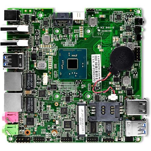  Qotom-Q150P-S08 Smart Compact Mini Desktop Computer Fanless with Intel Celeron J3160 4 Cores CPU AES-NI (4G RAM + 500G HDD + 300M WiFi)