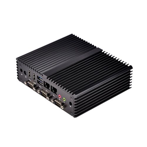  Qotom-Q410P-S08 Dual Core Dual Gigabit LAN Intel Celeron 3215U Fanless Mini PC Computer (2G RAM + 32G SSD + WiFi + Bluetooth)