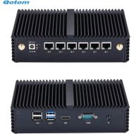 Qotom Pfsense Mini PC Q510G6 Celeron 3855U Processor 6 Intel Gigabit LAN 16GB DDR4 RAM 128GB SSD WiFi Firewall Router VPN Appliance