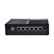 Qotom Q550G6 i5 Fanless Mini PC 8G RAM 64G SSD 6 Ethernet LAN Linux Mini PC PFSENSE Router Firewall