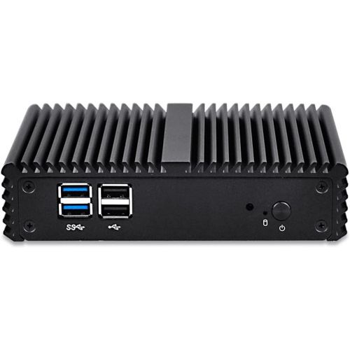  Qotom-Q150S-S07 Fanless Mini PC Intel Celeron J3160 Quad Core Support AES-NI Desktop Computer (2G RAM + 32G SSD)