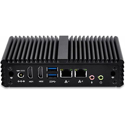  Qotom-Q150S-S07 Fanless Mini PC Intel Celeron J3160 Quad Core Support AES-NI Desktop Computer (2G RAM + 32G SSD)